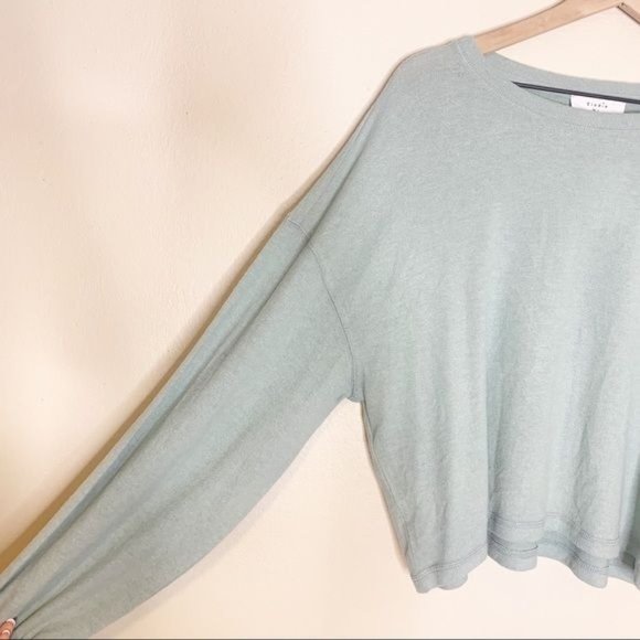 NWT Elodie Mint Brushed Knit Long Sleeve Crewneck Top Large - Picture 6 of 11